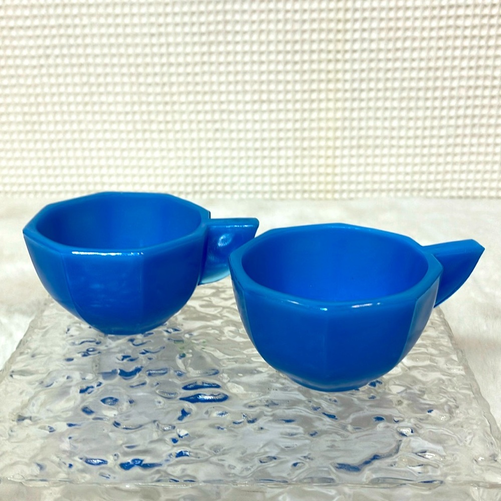 AKRO Agate blue tea cups